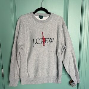 J. Crew Light Gray Crewneck Sweater